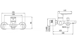 Смеситель для ванны Allen Brau Eclipse 2.0 5.E1A03-00