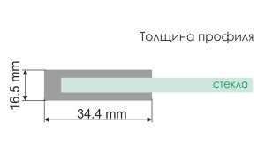 Душевая шторка на ванну Wasserkraft Leine 35P01-80WHITE, 80х140, прозрачный