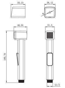 Гигиеническая лейка Lemark LM8076C