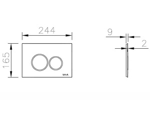 Кнопка для инсталляции Vitra Origin 740-2400 белый