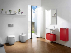 Приставной унитаз Roca Meridian-N 520, белый