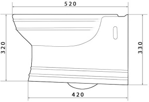 Подвесной унитаз Caprigo Armonia 5803