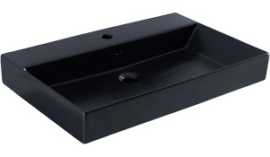 Умывальник Sanovit Slim Synergy 85 черный матовый
