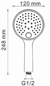 Душевая лейка Wasserkraft A060