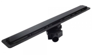 Душевой трап Pestan Confluo Frameless Line Black Glass 2 в 1 (хром + черное стекло), 30 см