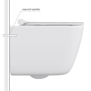 Комплект инсталляции Berges Atom 410 c кнопкой хром и унитазом Quattro S Rimless Soft Close