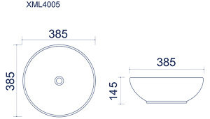 Умывальник Uptrend Lena L UP4005-2