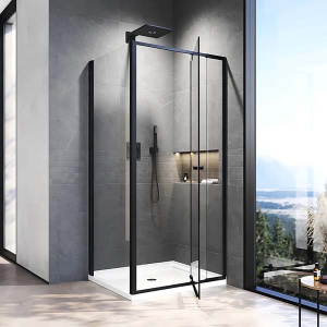 Душевой уголок Veconi RV-026B 80, 80х90, прозрачный