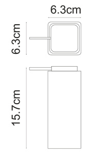 Дозатор для жидкого мыла Wasserkraft Paar K-4299