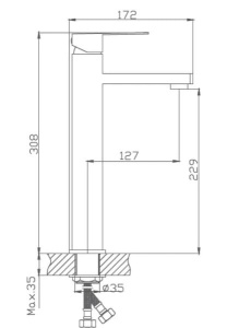 Смеситель для умывальника Haiba HB11803-2