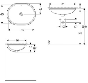 Умывальник Geberit VariForm 500.759.01.2