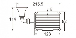 Мыльница Rose RG1204