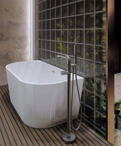Смеситель для ванны Deante Silia Hexa Steel BHS_F17M напольный