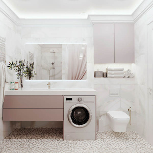 Комплект инсталляции Lavinia Boho Relfix 5 в 1 77010038 / 77010039, белое стекло