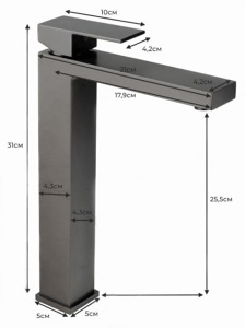 Смеситель для умывальника Filarete Fing FL6040BL