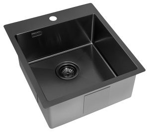 Кухонная мойка Zorg ZRE 4551 / ZRE 5551 / ZRE 7951 graphite, 45х51, графит