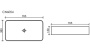 Умывальник CeramicaNova Element CN6054MB