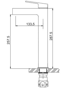 Смеситель для умывальника Gappo G1099-89