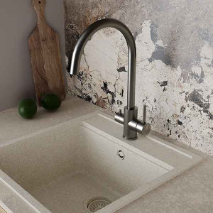 Смеситель для кухонной мойки Oliveeka OL-458022-BGM с подключением к фильтру воды