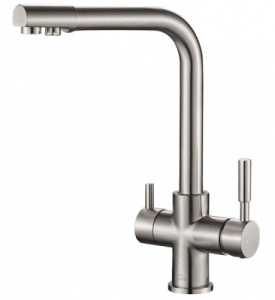 Смеситель для кухонной мойки Zorg Steel Hammer SH 552 под фильтр, сатин