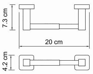 Держатель для туалетной бумаги Wasserkraft Lippe K-6522