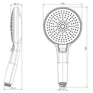 Душевая лейка Lemark LM8117C