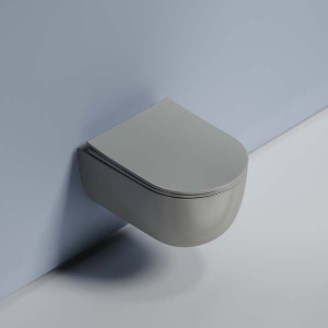 Подвесной унитаз CeramicaNova Modena CN6063MH / CN6063MDH Rimless Soft Close, антрацит матовый