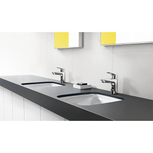 Смеситель для умывальника Hansgrohe Logis 71100000 с донным клапаном