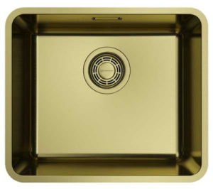 Кухонная мойка Omoikiri Omi 43-U/I-LG / 53-U/I-LG Ultra Mini, 43х37, светлое золото