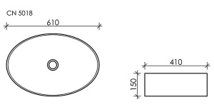Умывальник CeramicaNova Element CN5018