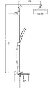 Душевая стойка Raglo R51.24