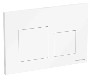 Кнопка для инсталляции CeramicaNova Balance Square CN12-002W, белый глянцевый