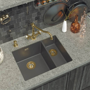 Кухонная мойка Omoikiri Kata 55-2-U, 55х42, leningrad grey