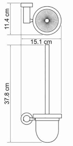 Ершик для унитаза Wasserkraft Donau K-9427
