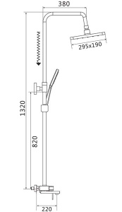 Душевая стойка Shevanik S8236