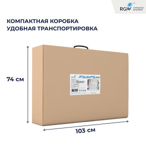 Душевая стенка RGW Walk In WA-09B ribbed line, 90х200, ribbed line