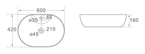 Умывальник SantiLine SL-1023