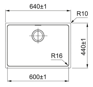 Кухонная мойка Franke FEX 210-60, 64х44, полированный