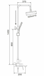 Душевая стойка Shevanik S4436