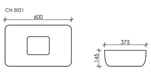 Умывальник CeramicaNova Element CN5021