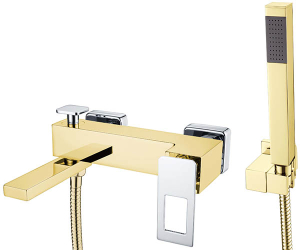 Смеситель для ванны Boheme Q 143-GCR Gold Chrome