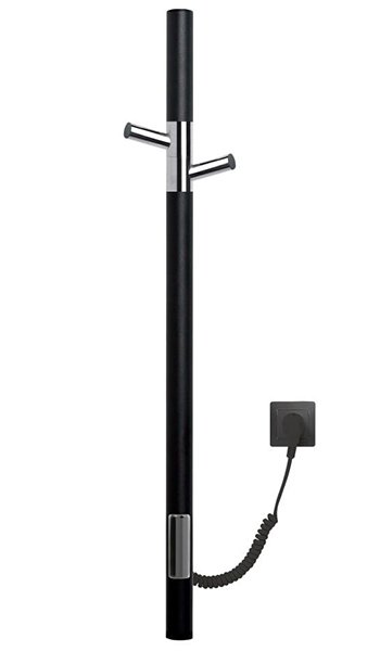 Полотенцесушитель Gloss&Reiter Е2 ENKEL.E2.L.15х75.H2.TIMER.BLACK-CHROME.СМ1 электрический (таймер)