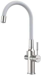 Смеситель для кухонной мойки Lemark Expert LM5083S-White с подключением к системе очистки воды