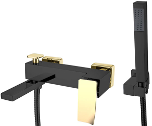 Смеситель для ванны Boheme Q 143-BG.2 Black Gold