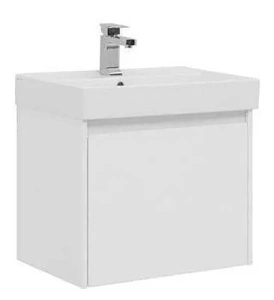 Тумба под умывальник Aquanet Nova Lite 60 / 75 1+1 ящик белый глянец