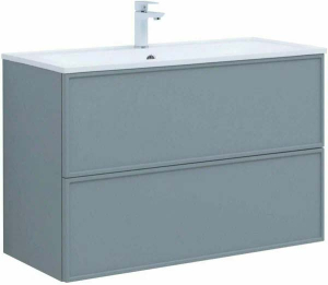 Тумба под умывальник Aquanet Арт 60 / 75 / 90 / 100 мисти грин