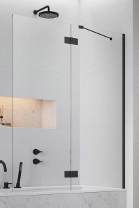 Душевая шторка на ванну Radaway Essenza Black PND II прозрачный
