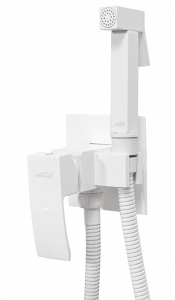 Смеситель встраиваемый Hansberge H3077WW с гигиеническим душем