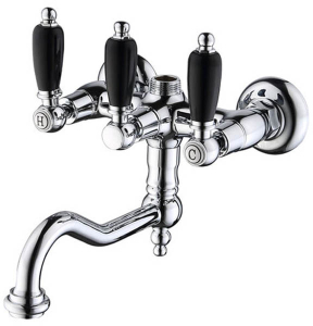 Смеситель для ванны Caprigo Adria-classic Black Edition 03B-518-CRM