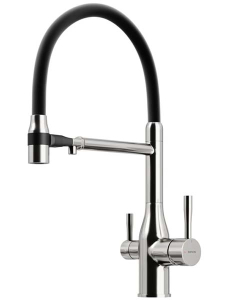 Смеситель для кухонной мойки Sancos Garda SC4009CH / SC4009BN с подключением к фильтру воды